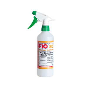 F10SC Veterinary Disinfectant bottle with trigger spray (empty) Green