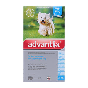 Advantix Dog Tick & Flea Treatment - Medium (4 - 10kg)