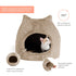 Best Friends Meow Hut Fur Bed - Wheat - Features