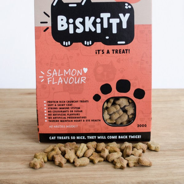 BisKitty Salmon Cat Treats 200g