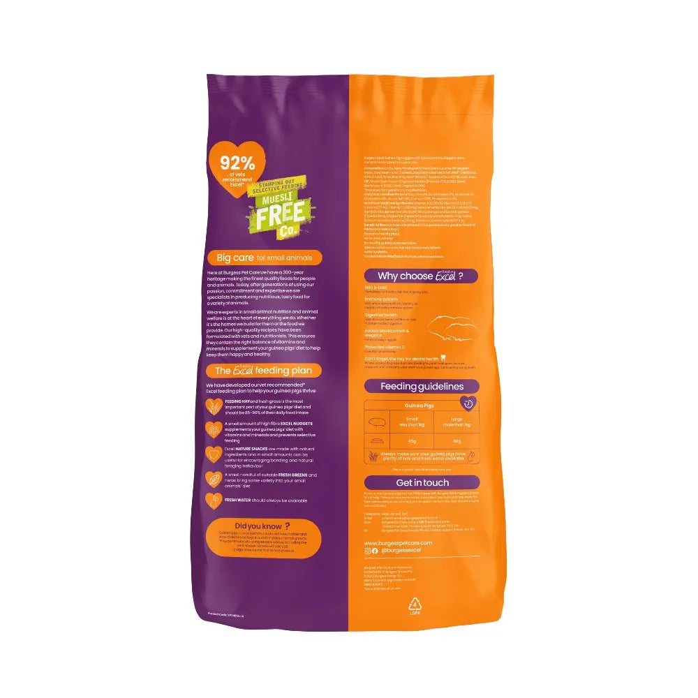 Burgess Excel Guinea Pig with Blackcurrant & Oregano