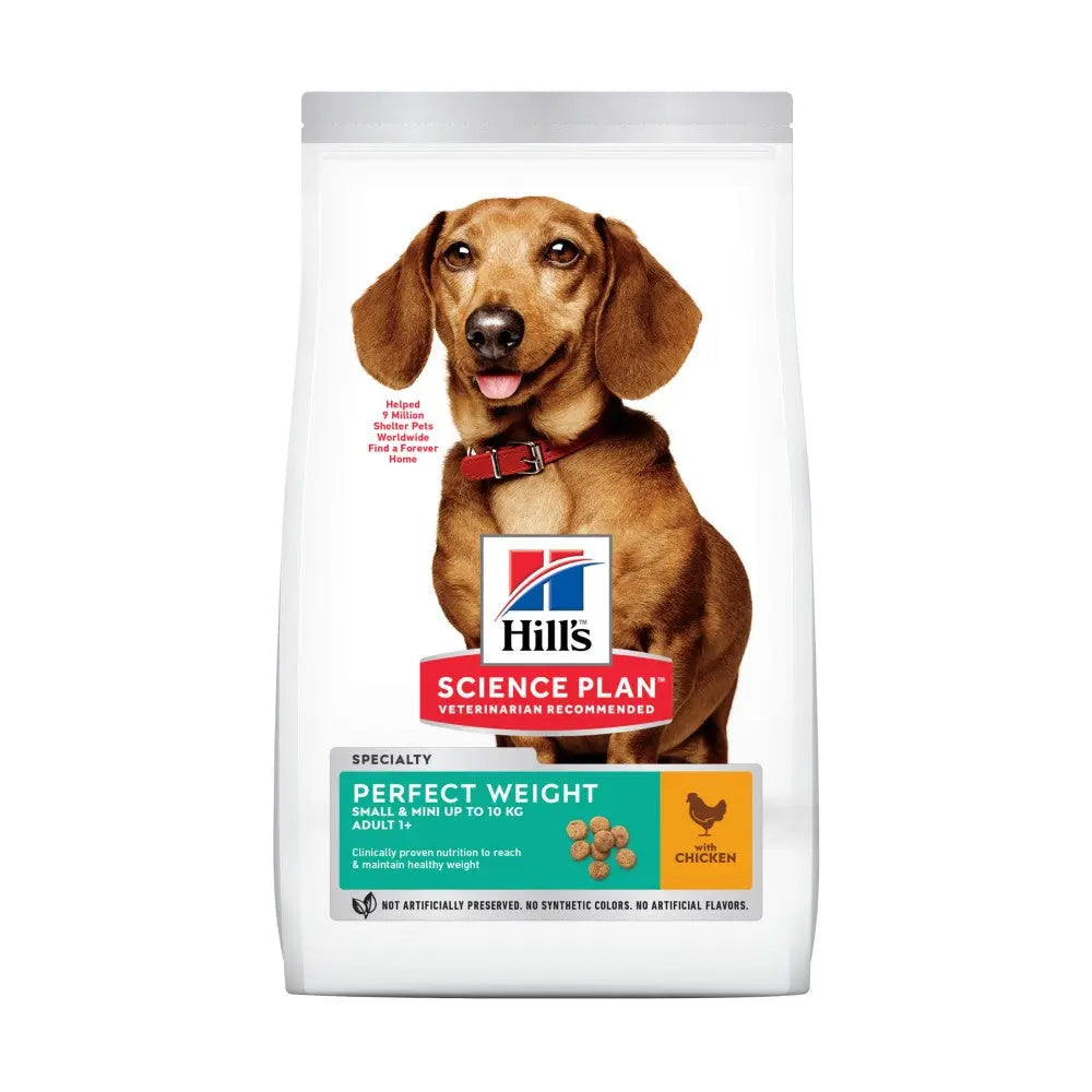 Hill’s Science Plan Small & Mini Adult Perfect Weight Dry Dog Food, Chicken Flavour