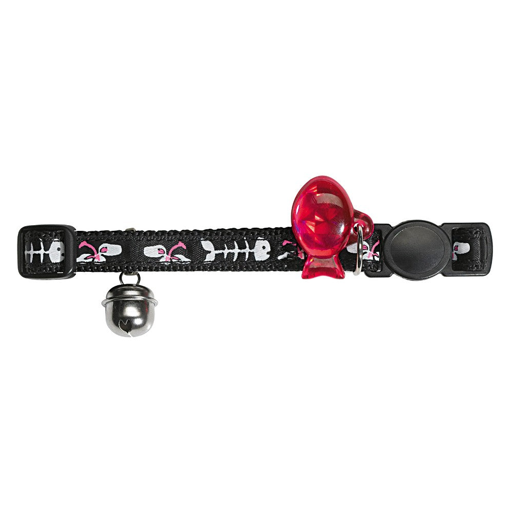 Hunter Fishbone Cat Collar with Address Tag