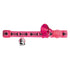 Hunter Fishbone Cat Collar with Address Tag Pink