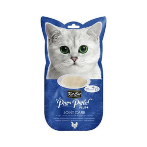 Kit Cat Purr Puree Plus+ Joint Care Cat Treats - Chicken & Glucosamine