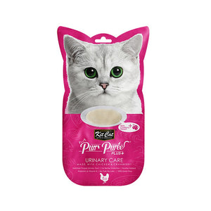 Kit Cat Purr Puree Plus+ Urinary Care Cat Treats - Chicken & Cranberry