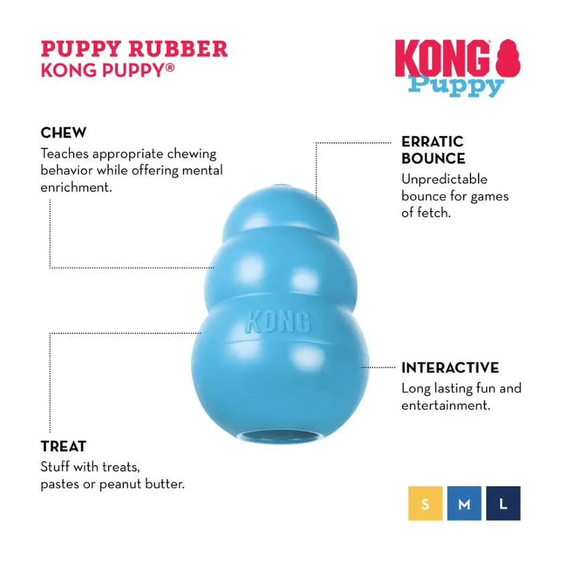 Kong Puppy Rubber Treat Toy Buy Dog Toys Online Canine & Co
