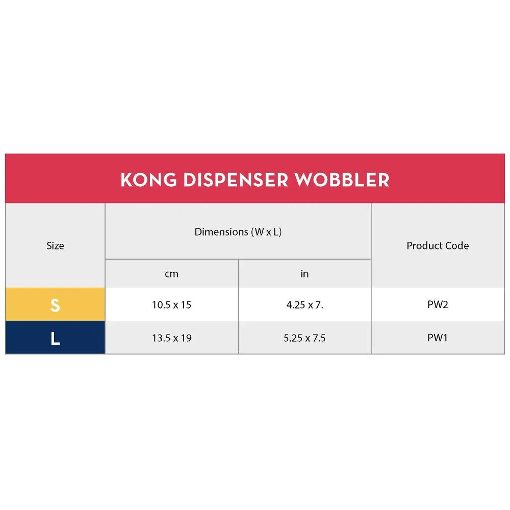Kong Red Wobbler Treat Toy