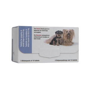 Milbemax Classic Dewormer - Puppies & Small Dogs Under 5kg Box of 50