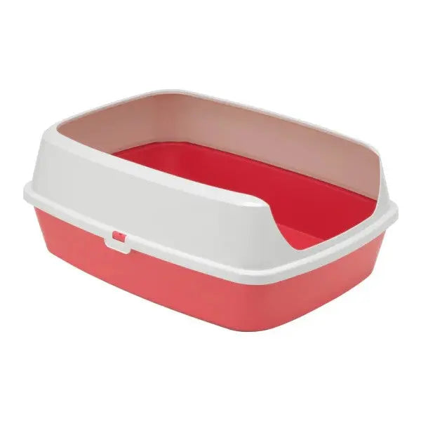 Moderna Maryloo Litter Tray with Rim - Spicy Coral
