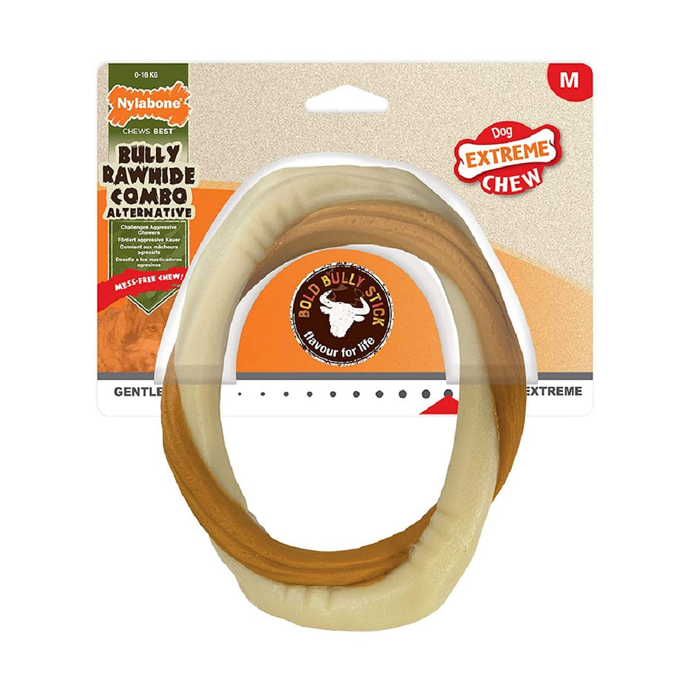 Nylabone Extreme Bully Stick Ring - Beef