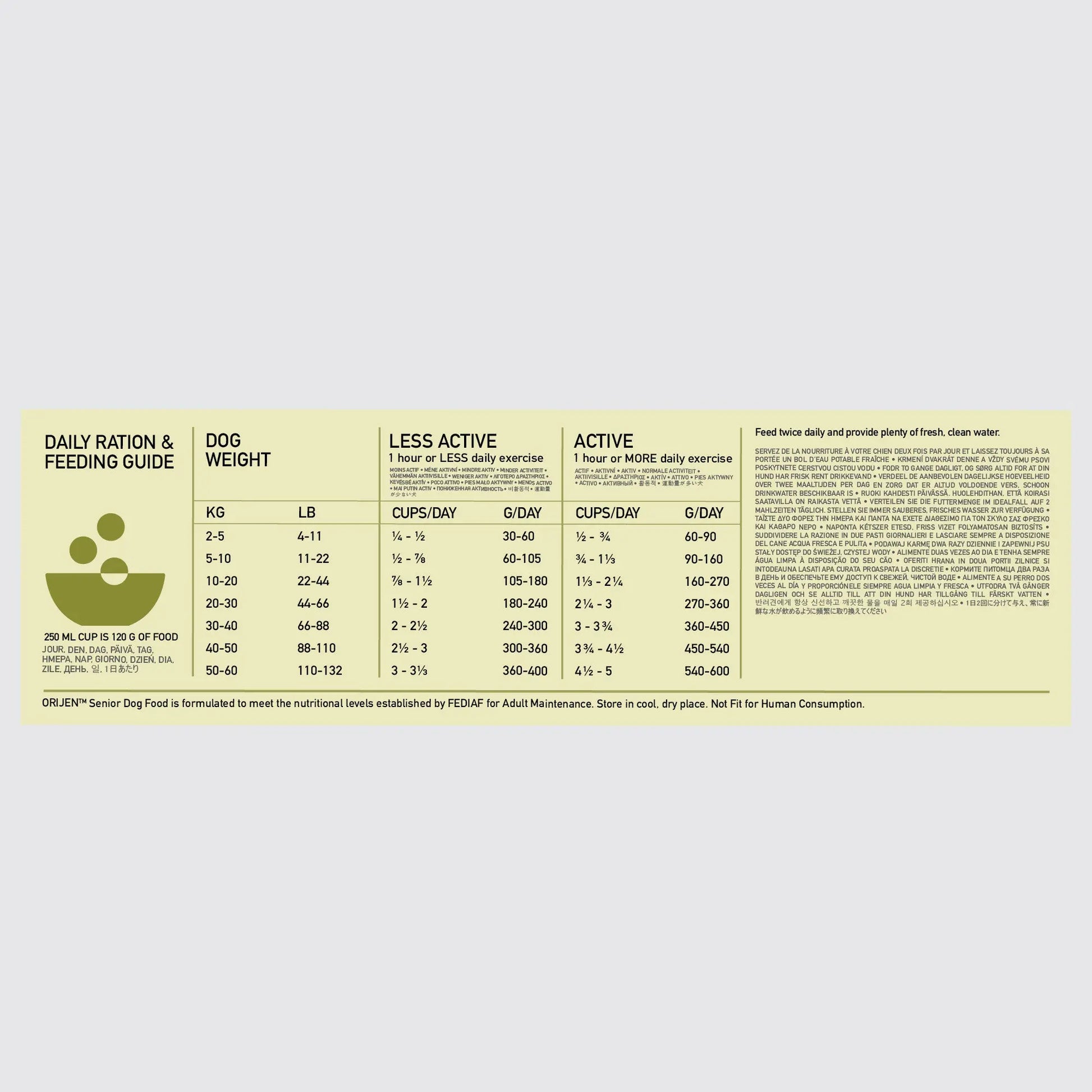 Orijen Senior Dog – product detail image (shop online South Africa)