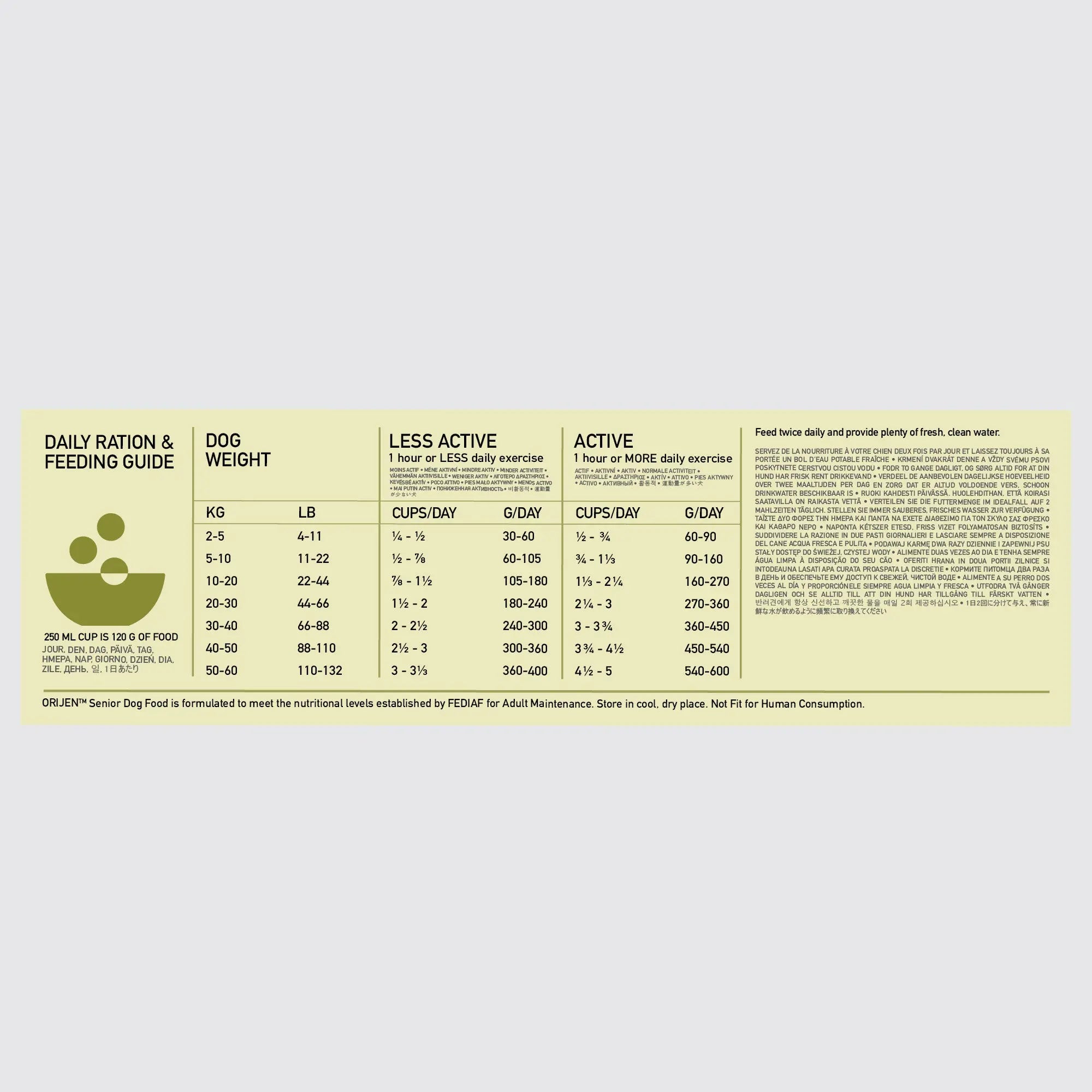 Orijen Senior Dog – product detail image (shop online South Africa)