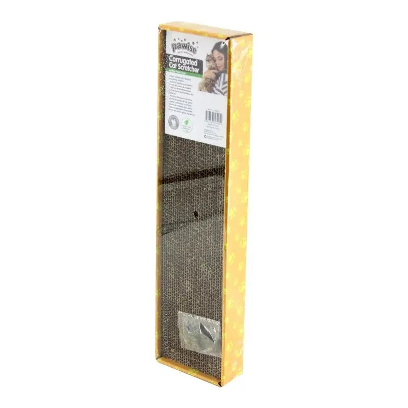 Pawise Narrow Cat Scratcher with Catnip