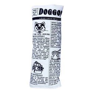 Squeaky newspaper 2024 dog toy