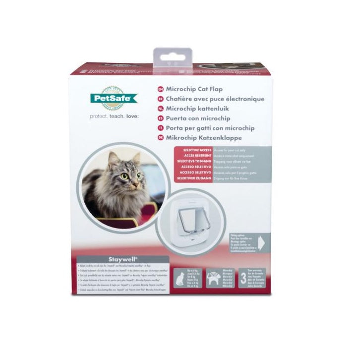 PetSafe Microchip Cat Flap - lifestyle image with pet South Africa pets