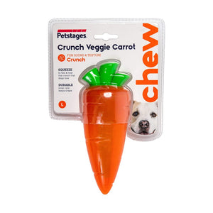 Petstages Crunch Veggies Carrot Dog Chew Toy