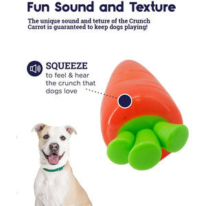 Petstages Crunch Veggies Carrot Dog Chew Toy