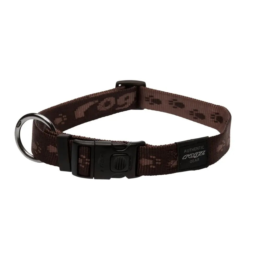Rogz Alpinist Extra Large 25mm Everest Dog Collar Chocolate Rogz Design