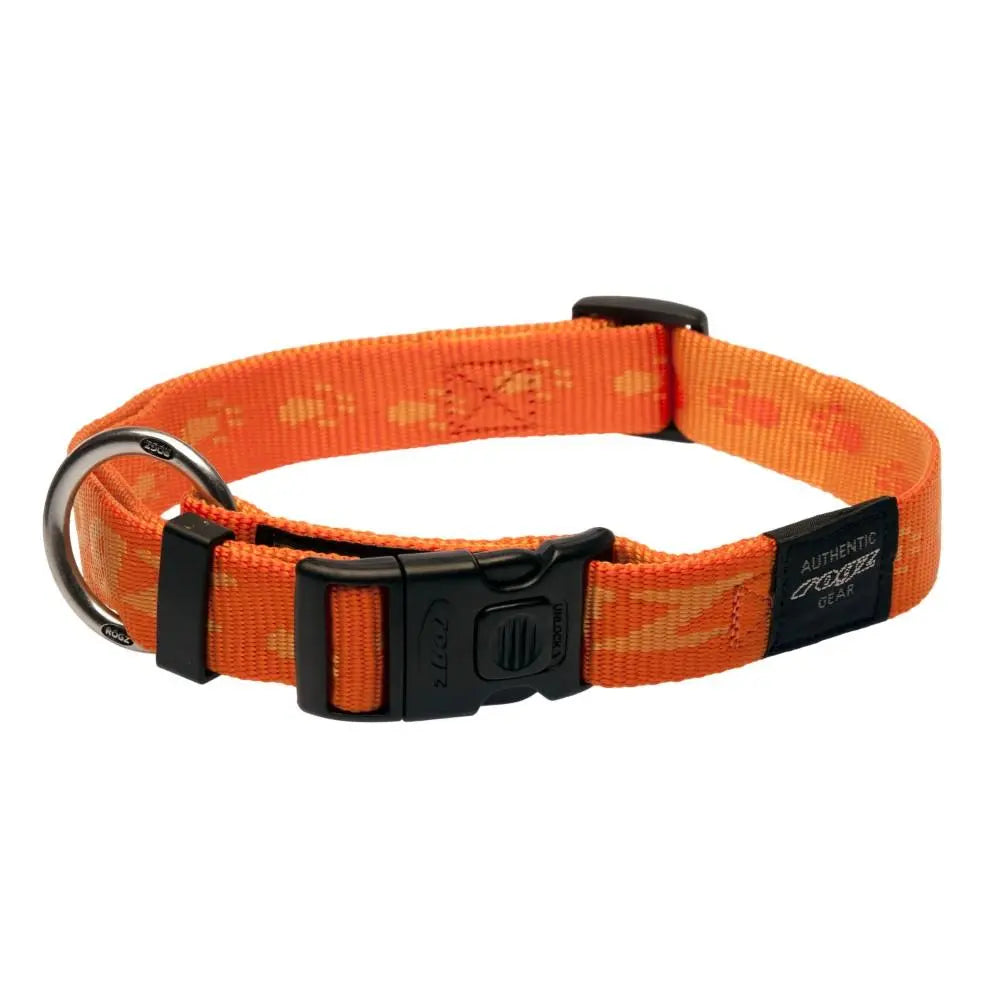Rogz Alpinist Extra Large 25mm Everest Dog Collar Orange Rogz Design