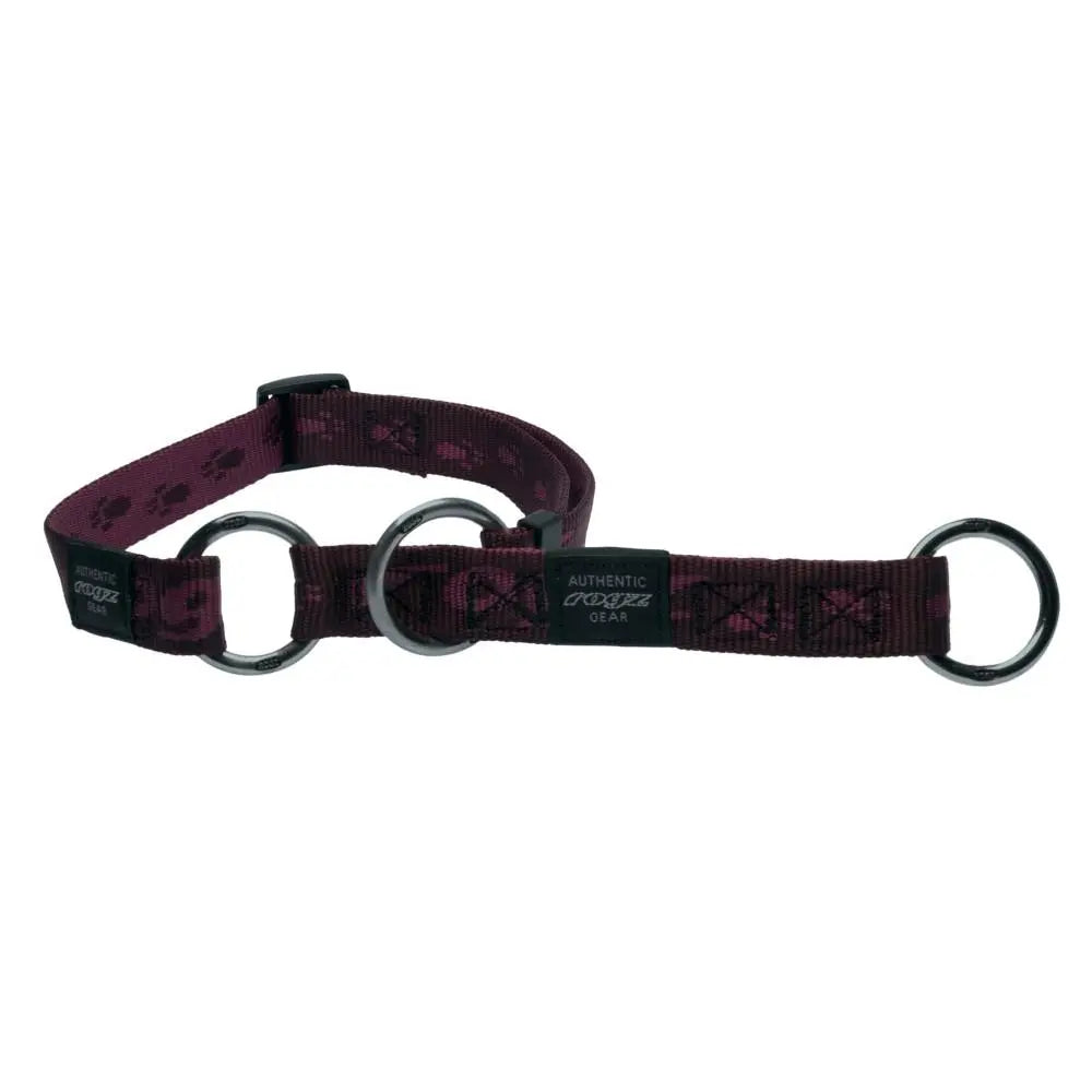 Rogz Alpinist Extra Large 25mm Everest Web Half-Check Dog Collar Purple Rogz Design
