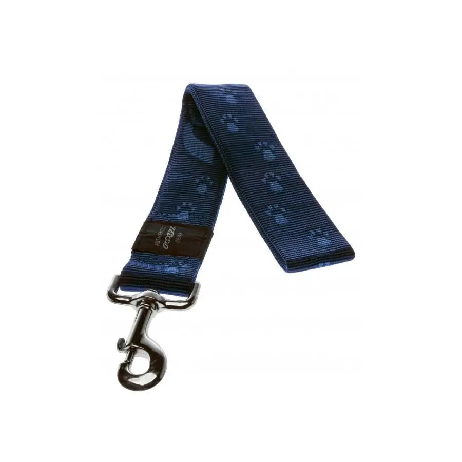 Rogz Alpinist Extra Extra Large 40mm Big Foot Fixed Dog Lead Blue Rogz Design
