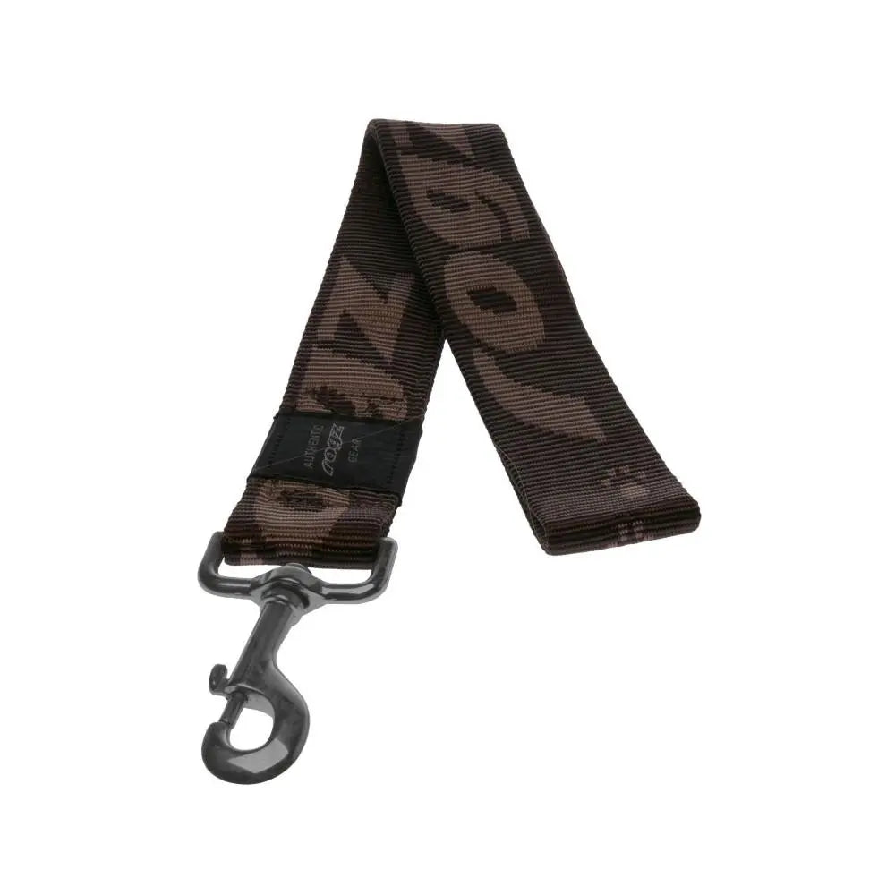 Rogz Alpinist Extra Extra Large 40mm Big Foot Fixed Dog Lead Chocolate Rogz Design