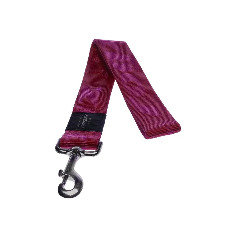 Rogz Alpinist Extra Extra Large 40mm Big Foot Fixed Dog Lead Pink Rogz Design