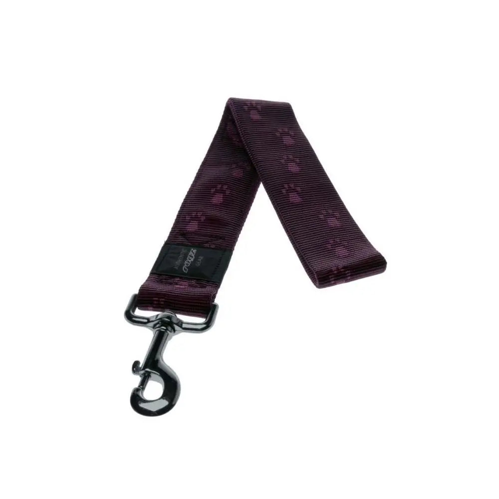 Rogz Alpinist Extra Extra Large 40mm Big Foot Fixed Dog Lead Purple Rogz Design