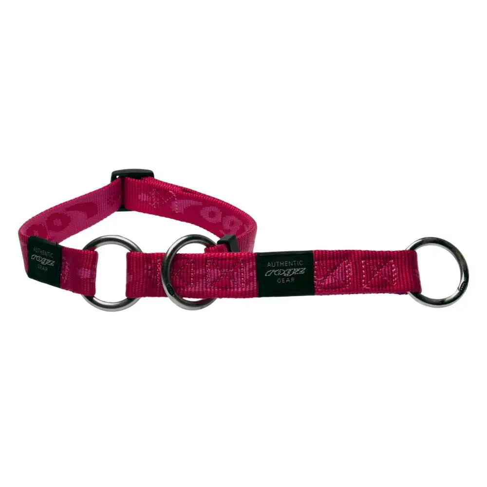 Rogz Alpinist Large 20mm K2 Web Half-Check Dog Collar Pink Rogz Design