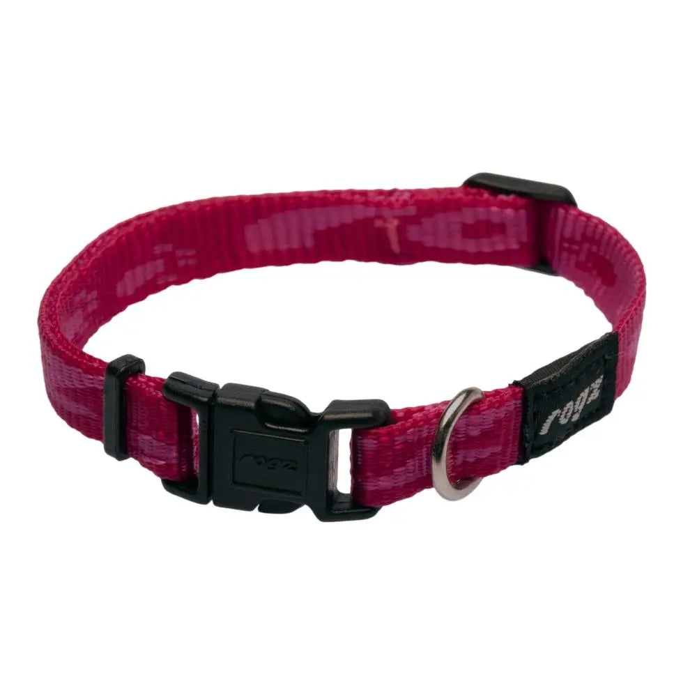 Rogz Alpinist Small 11mm Kilimanjaro Dog Collar Pink Rogz Design