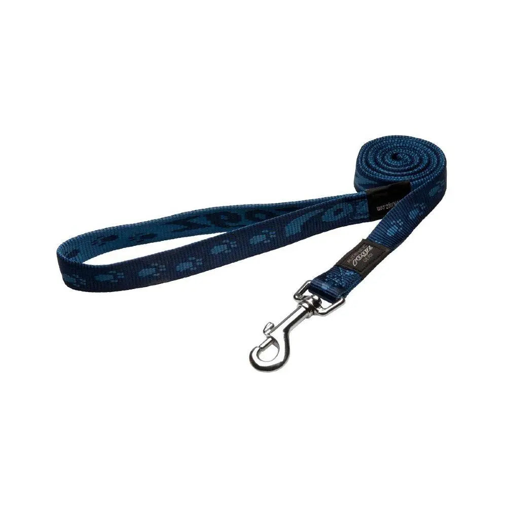 Rogz Alpinist Large 20mm K2 Fixed Dog Lead Blue Rogz Design