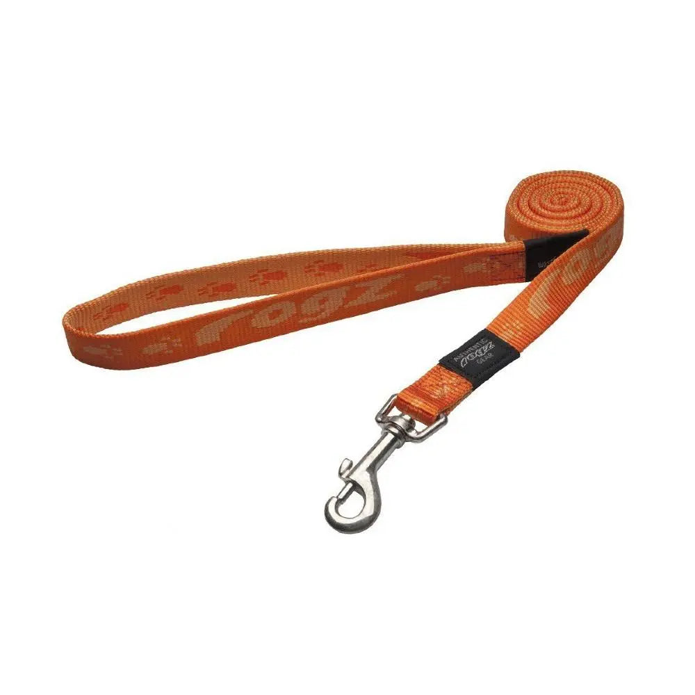 Rogz Alpinist Large 20mm K2 Fixed Dog Lead Orange Rogz Design