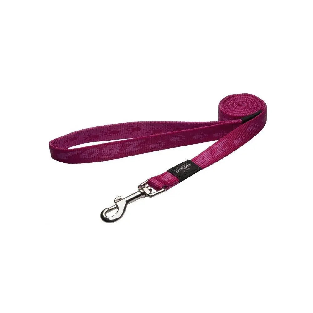 Rogz Alpinist Large 20mm K2 Fixed Dog Lead Pink Rogz Design
