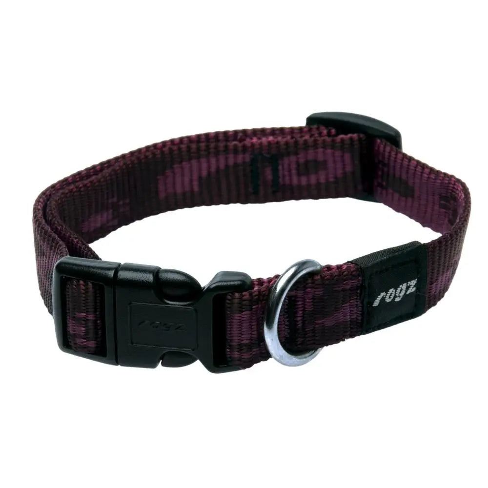 Rogz Alpinist Medium 16mm Matterhorn Dog Collar Purple Rogz Design