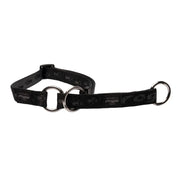 Rogz Alpinist Medium 16mm Matterhorn Web Half-Check Dog Collar Black Rogz Design