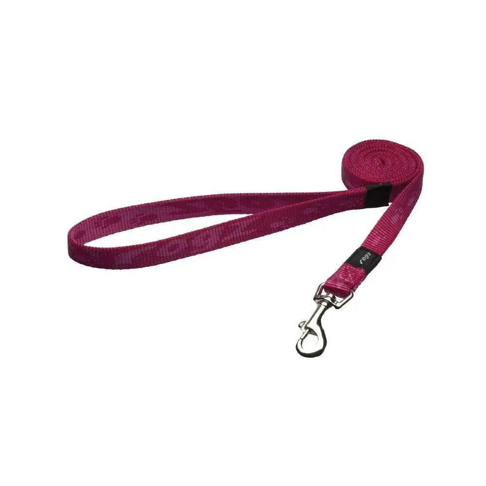 Rogz Alpinist Medium 16mm Matterhorn Fixed Dog Lead Pink Rogz Design