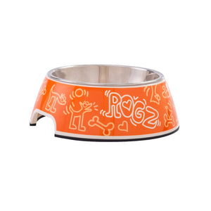 Rogz Dogz 2-in-1 Bubble Dog Bowlz Orange Doodle