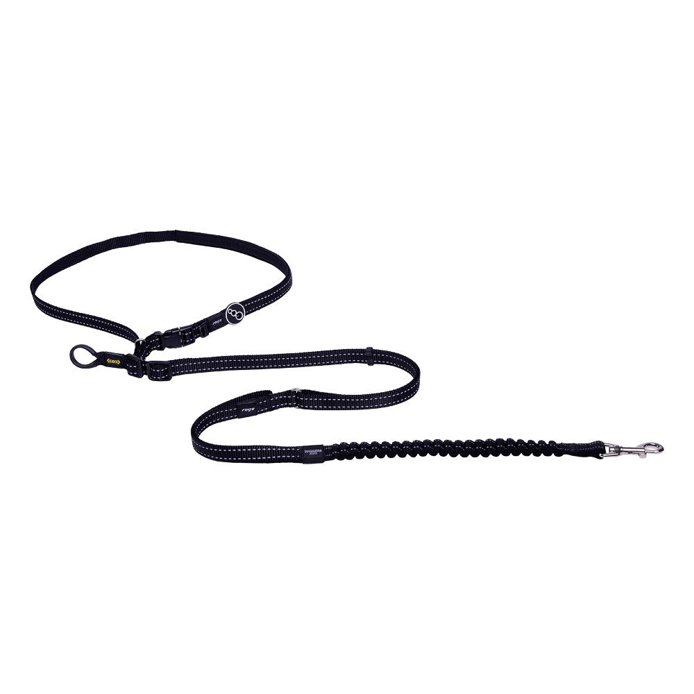 Rogz Hands-free Utility Dog Lead Medium Black