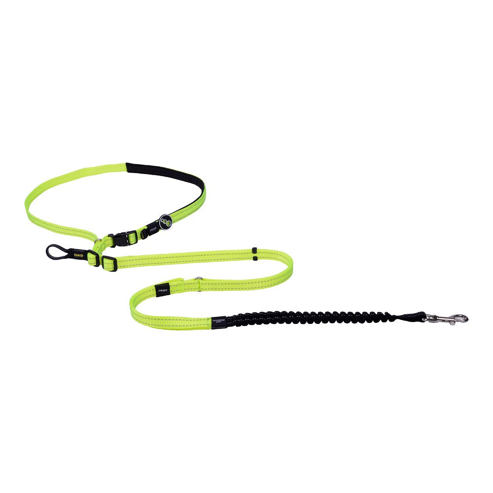 Rogz Hands-free Utility Dog Lead Medium Dayglo