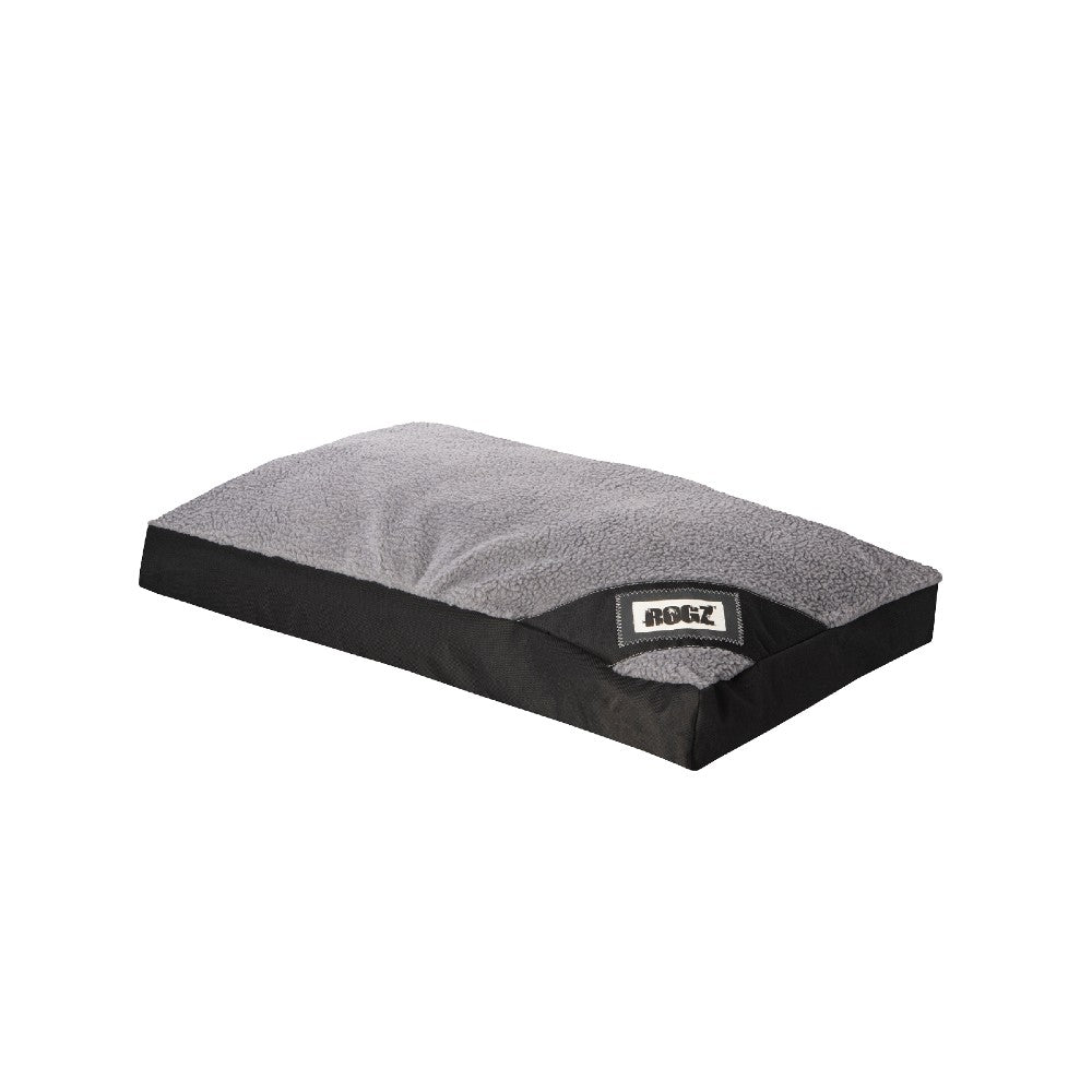 Rogz Lekka Pod Rectangle Oxford Bed Black/Grey