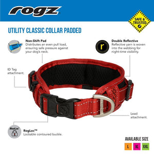 Rogz Padded Utility Classic Collar
