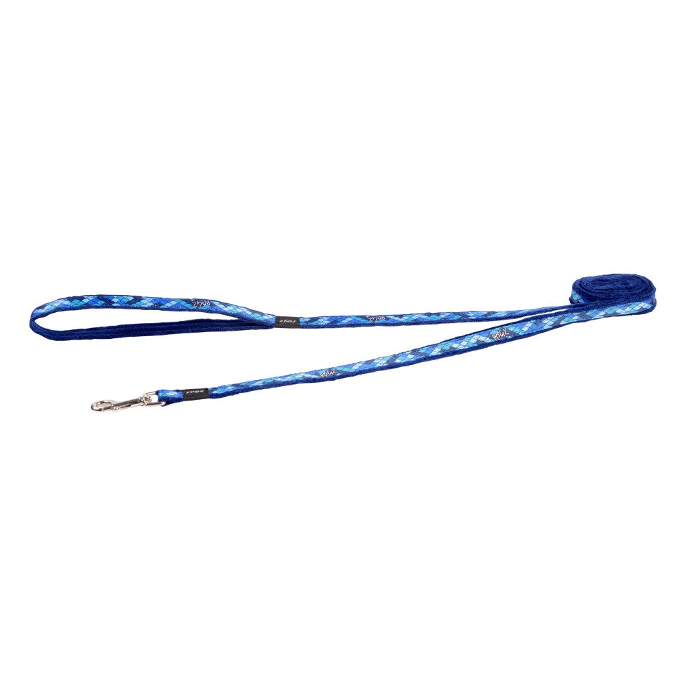 Rogz Small Dogs Fashion Classic Lead - Amphibian Blue