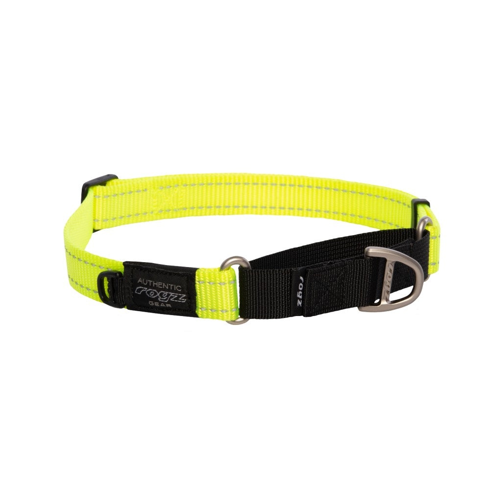 Rogz Utility Control Collar Web Dayglo Large