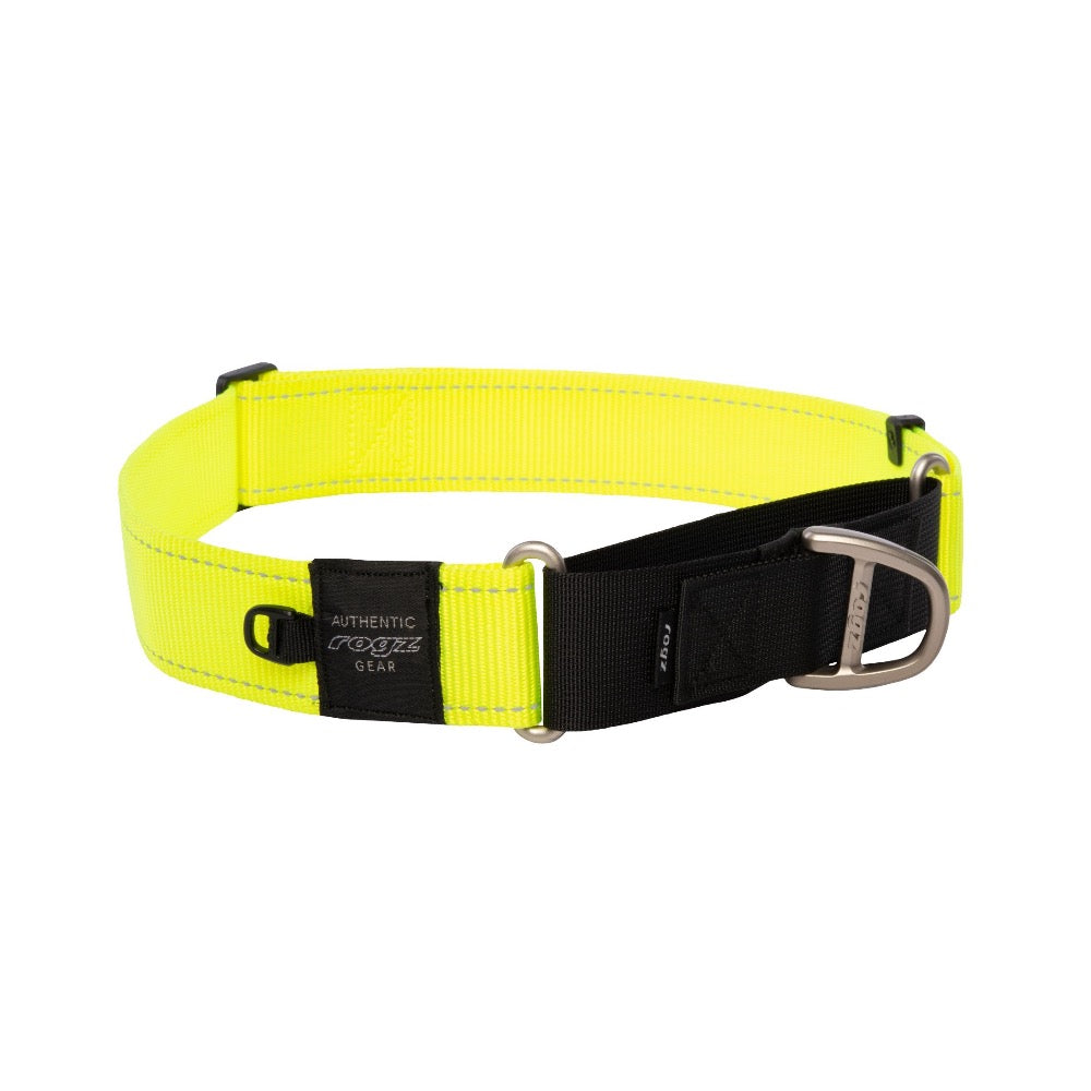 Rogz Utility Control Collar Web Dayglo XX Large