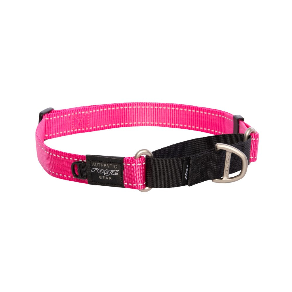 Rogz Utility Control Collar Web Pink X Large