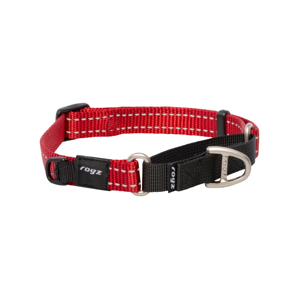 Rogz Utility Control Collar Web Red Medium