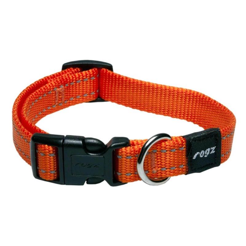 Rogz Utility Reflective Classic Collar - Orange