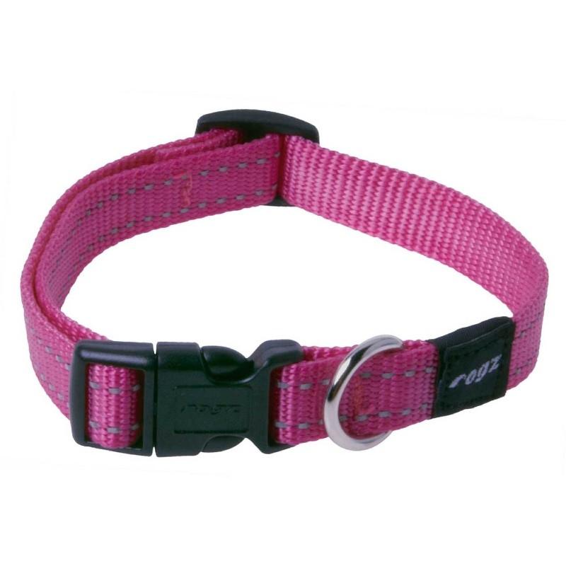 Rogz Utility Reflective Classic Collar - Pink