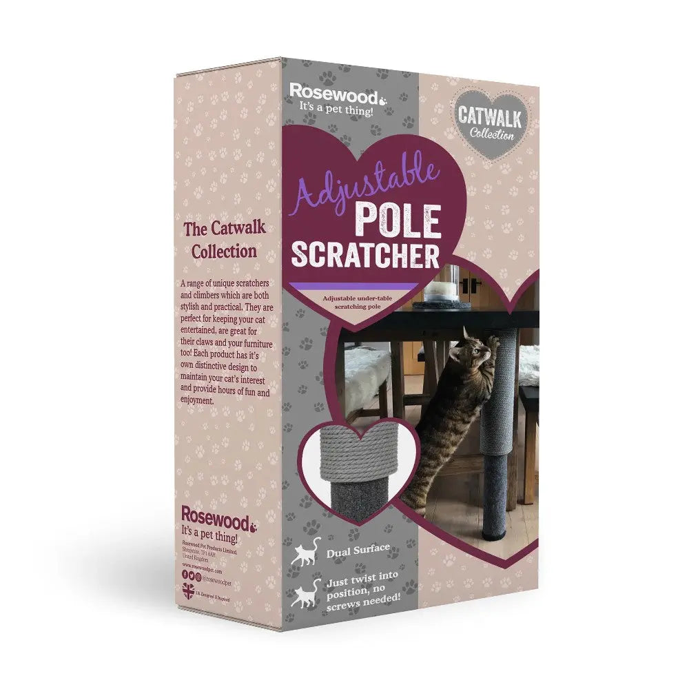 Rosewood Adjustable Pole Scratcher